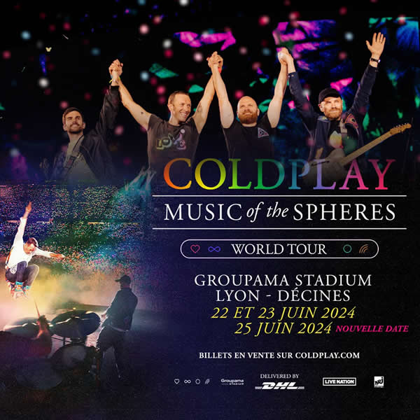 Concert de Coldplay au Groupama stadium de Lyon